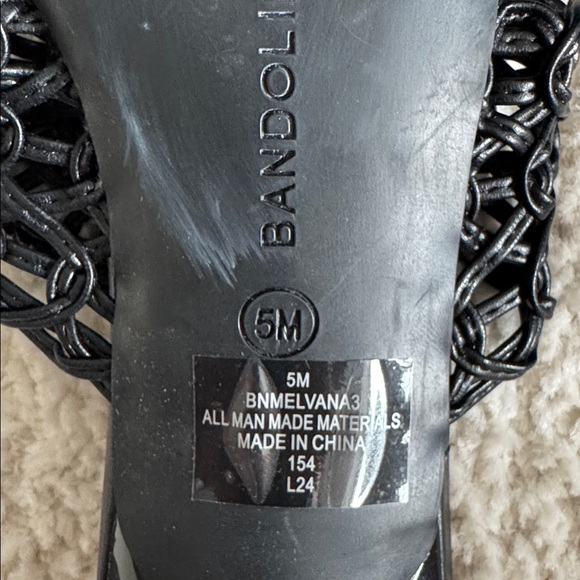 Bandolino Black Women's Heeled Sandals - Picture 12 of 12